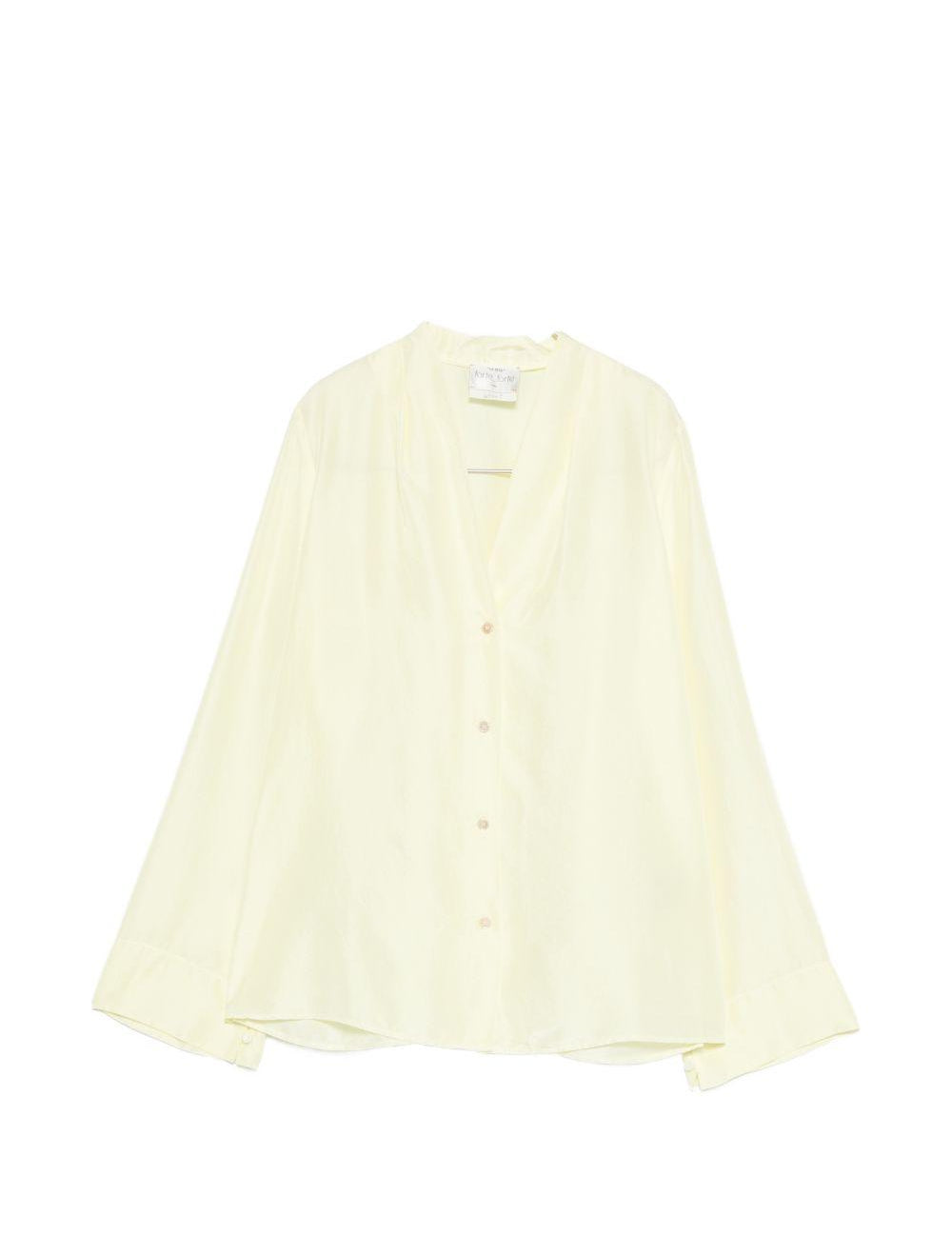 Camicia in seta in giallo Forte forte - donna 