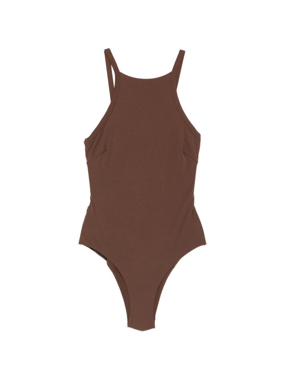 Costume da bagno con dettagli applicati in marrone Blazé milano - donna 