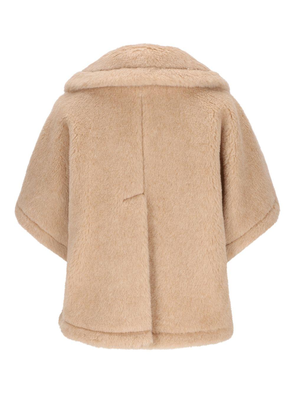 Giacca in Teddy di alpaca e cachemire corvino in beige Maxmara - donna 