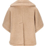 Giacca in Teddy di alpaca e cachemire corvino in beige Maxmara - donna 