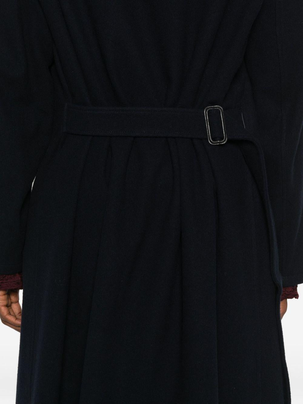 Cappotto con cappuccio in blu Yohji yamamoto - uomo 