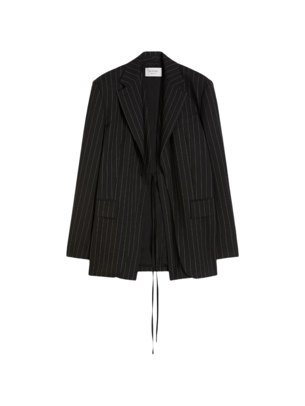 Giacca a righe divina in nero Maxmara sportmax - donna 