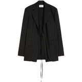 Giacca a righe divina in nero Maxmara sportmax - donna 