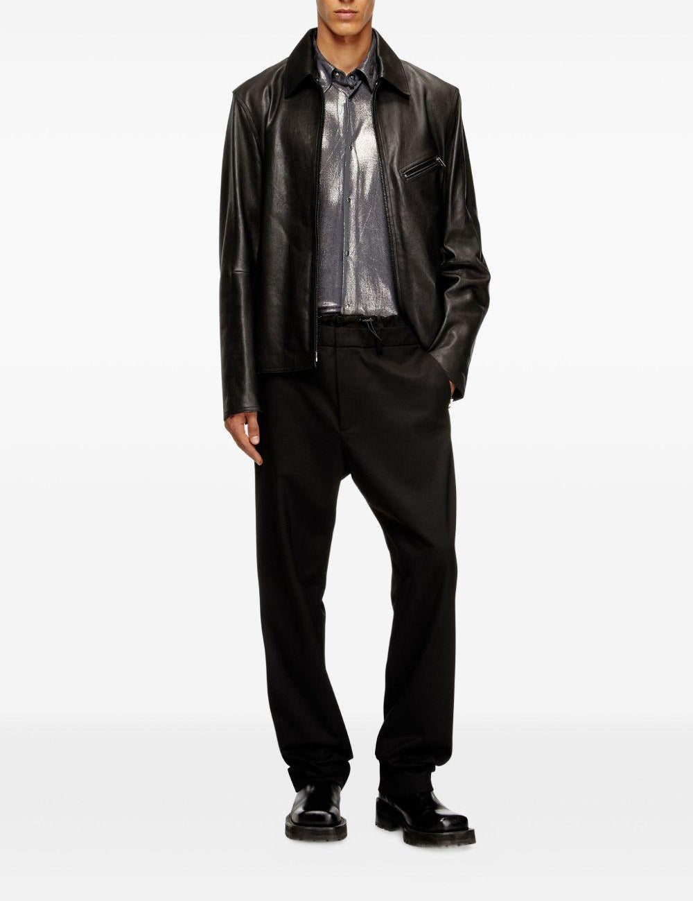 Pantaloni P-Owers con coulisse in nero Diesel - uomo 
