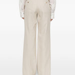 Pantaloni sartoriali in beige Magda butrym - donna 