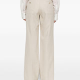 Pantaloni sartoriali in beige Magda butrym - donna 