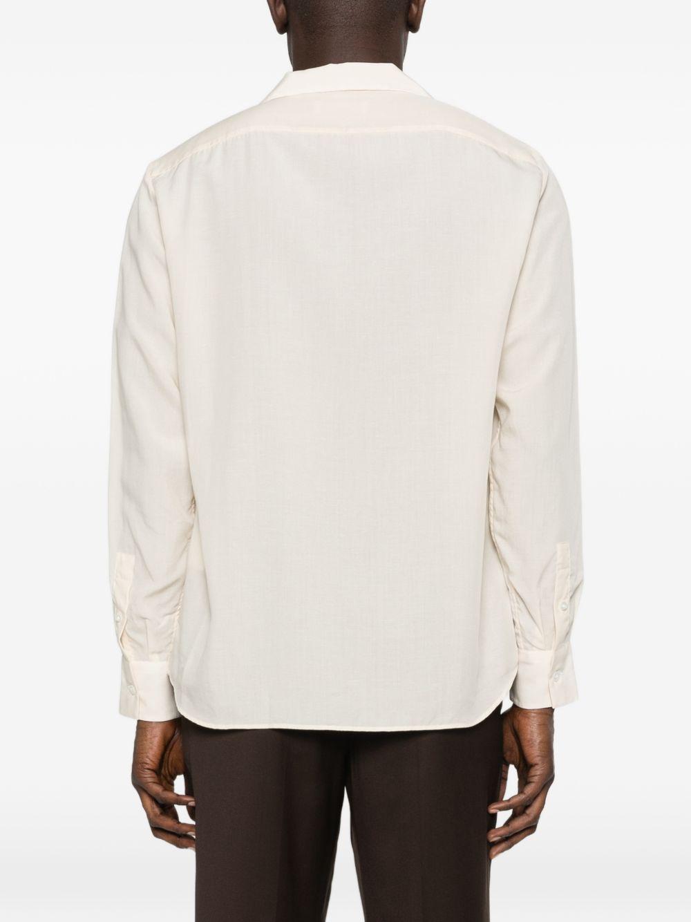 Camicia con revers a lancia in rosa chiaro Lardini - uomo 