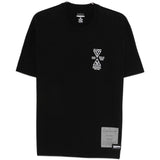 T-shirt a maniche corte in nero Yohji yamamoto - uomo 