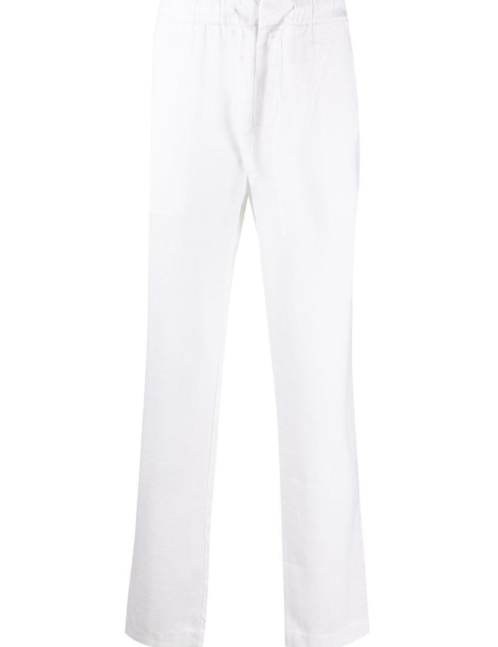 Pantaloni taglio straight in bianco Frescobol carioca - uomo 