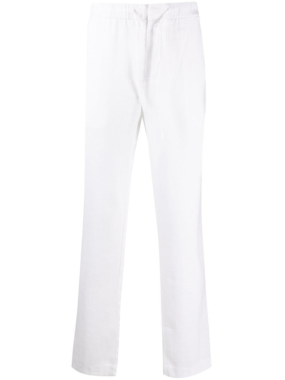 Pantaloni taglio straight in bianco Frescobol carioca - uomo 