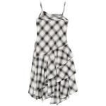 Abito midi con balze in bianco e nero Feng Chen Wang - donna 
