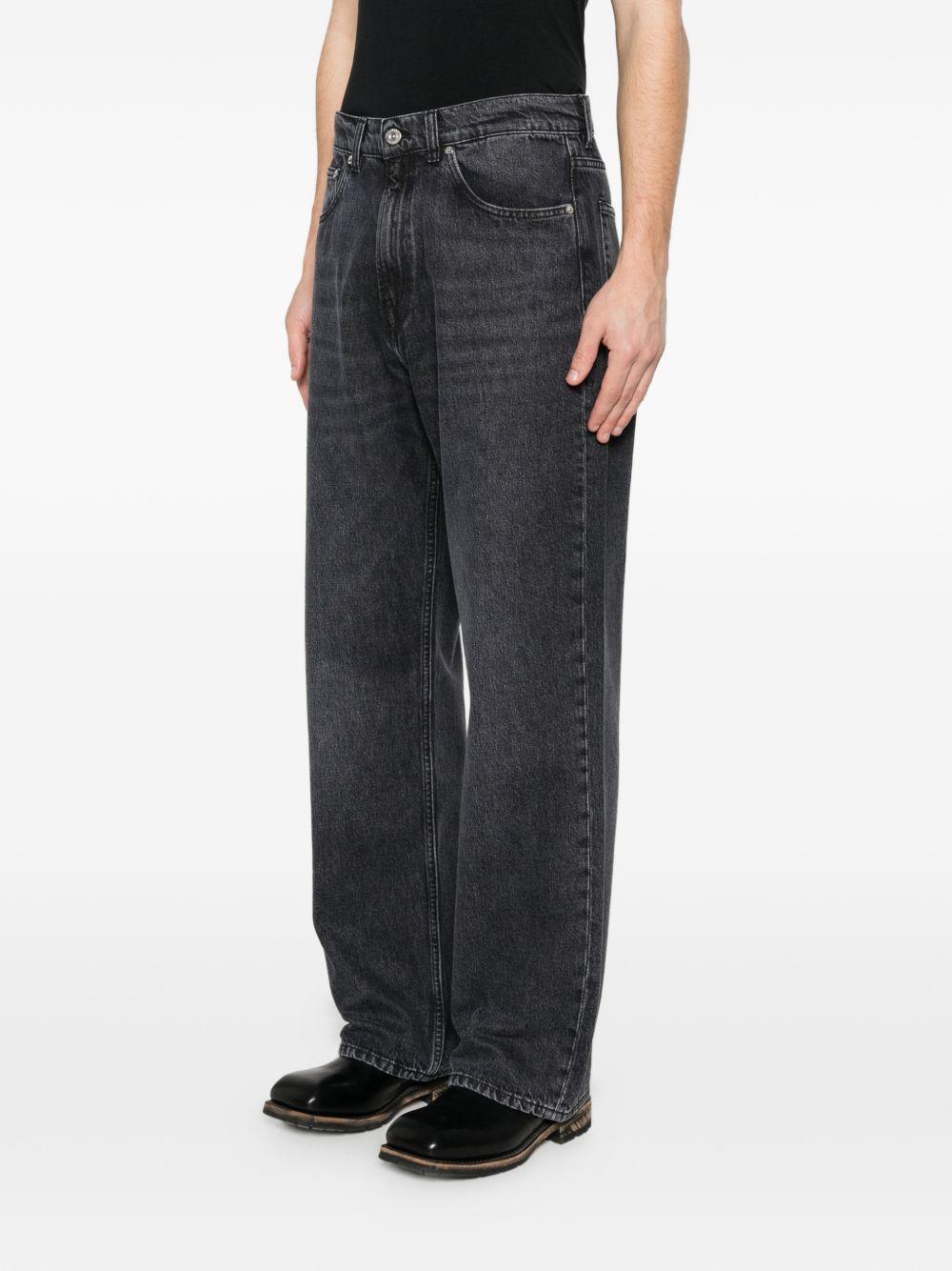 Jeans dritti a cinque tasche in grigio Our legacy - uomo 