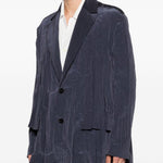 Blazer monopetto in blu Feng Chen Wang - uomo 
