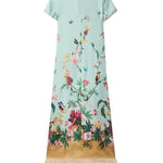 Abito con design floreale e piume multicolore La double j - donna 