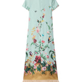 Abito con design floreale e piume multicolore La double j - donna 