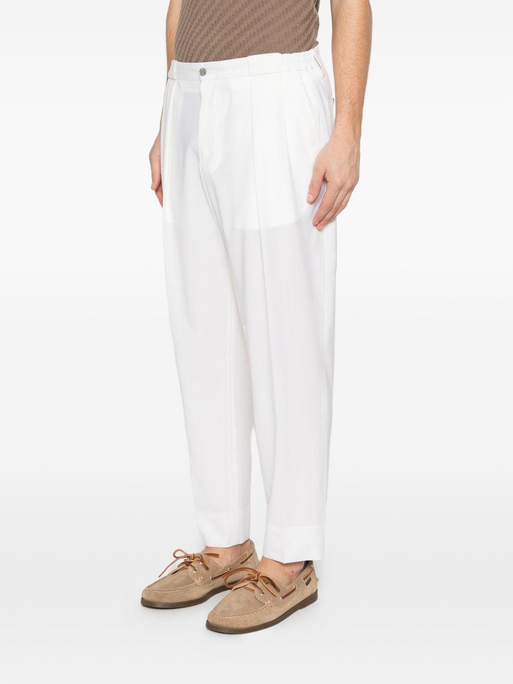 Pantaloni portobellos con pieghe in bianco Briglia 1949 - uomo 