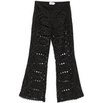 Pantaloni broderie-anglaise in nero Charo ruiz ibiza 1989 - donna 