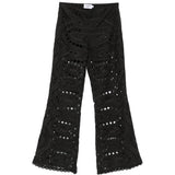 Pantaloni broderie-anglaise in nero Charo ruiz ibiza 1989 - donna 