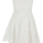 Mini abito bail con dettagli in pizzo in bianco Charo ruiz ibiza 1989 - donna 