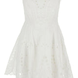 Mini abito bail con dettagli in pizzo in bianco Charo ruiz ibiza 1989 - donna 