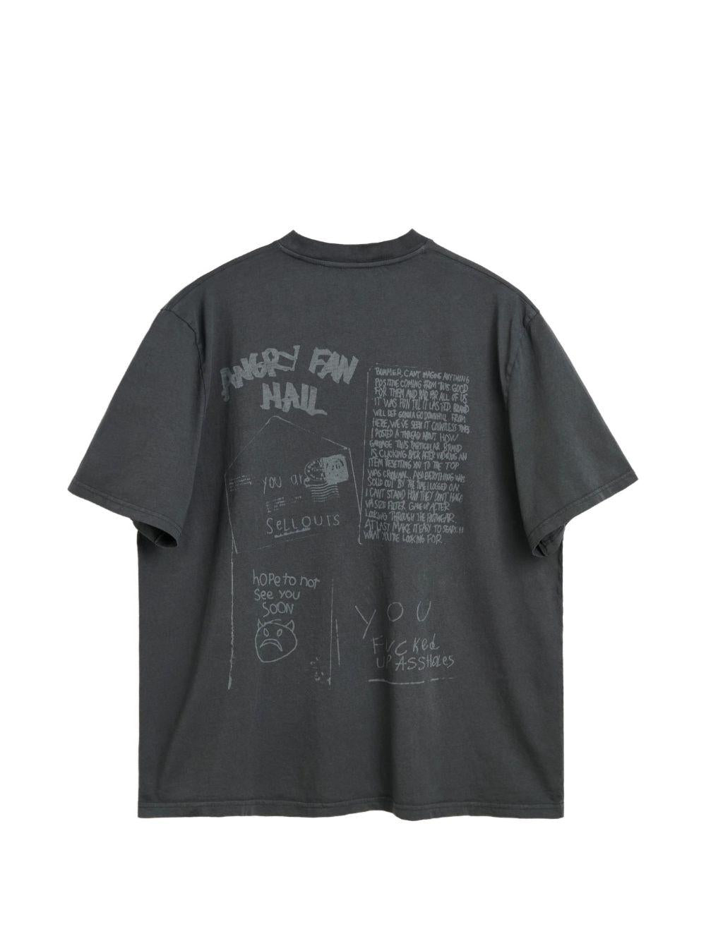 T-shirt con stampa in nero Our legacy - uomo 