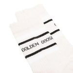 Calzini con logo a strisce in bianco Golden goose - uomo 
