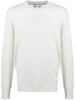 Maglione a girocollo in bianco Brunello cucinelli - uomo