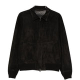 Giacca in pelle scamosciata in nero Salvatore santoro - uomo 