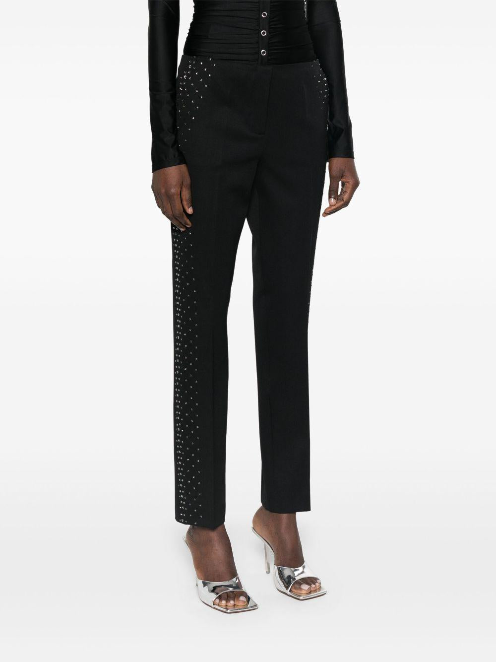 Pantaloni con cristalli in nero The Attico - donna 