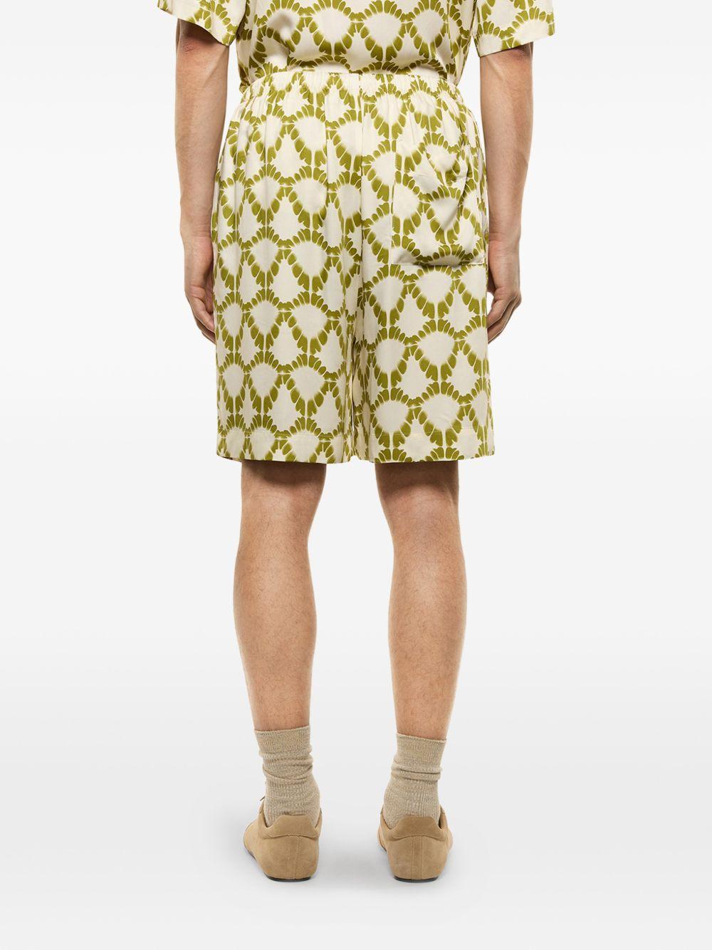 Shorts con coulisse in bianco Laneus - uomo 