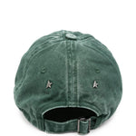 Cappello da baseball con logo in verde 