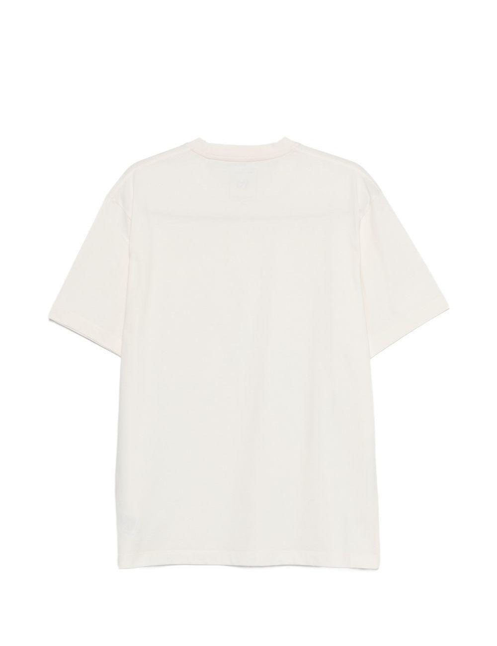 T-shirt con logo in bianco Y-3 - uomo 