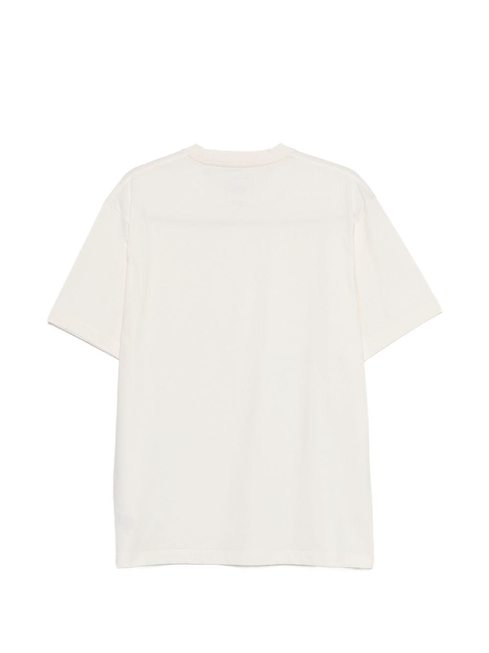 T-shirt con logo in bianco Y-3 - uomo 