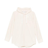 Camicia con cappuccio in avorio Comme des garcons - donna 