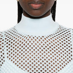 Top a collo alto e maniche lunghe in azzurro Simkhai - donna 