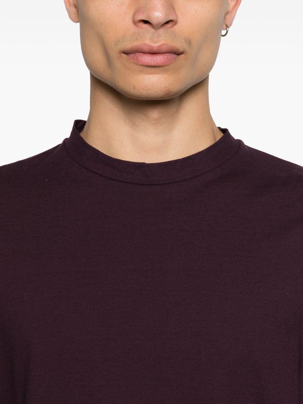 T-shirt a coste in viola Our legacy - uomo 