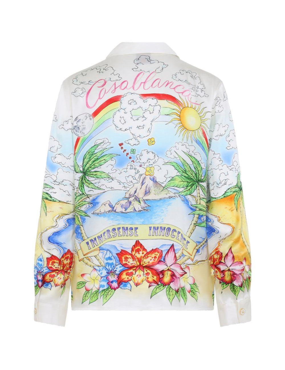 Camicia a maniche lunghe con stampa multicolor Casablanca - uomo 