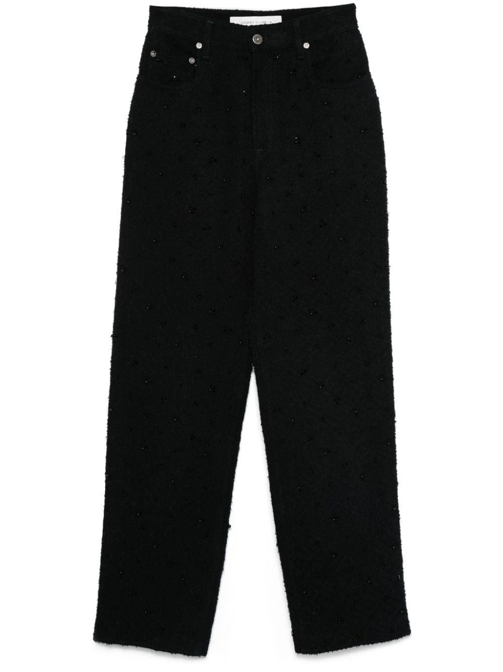 Jeans con decorazione in nero Golden goose - donna 