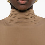 Abito lungo con drappeggio in beige Magda Butrym - donna 