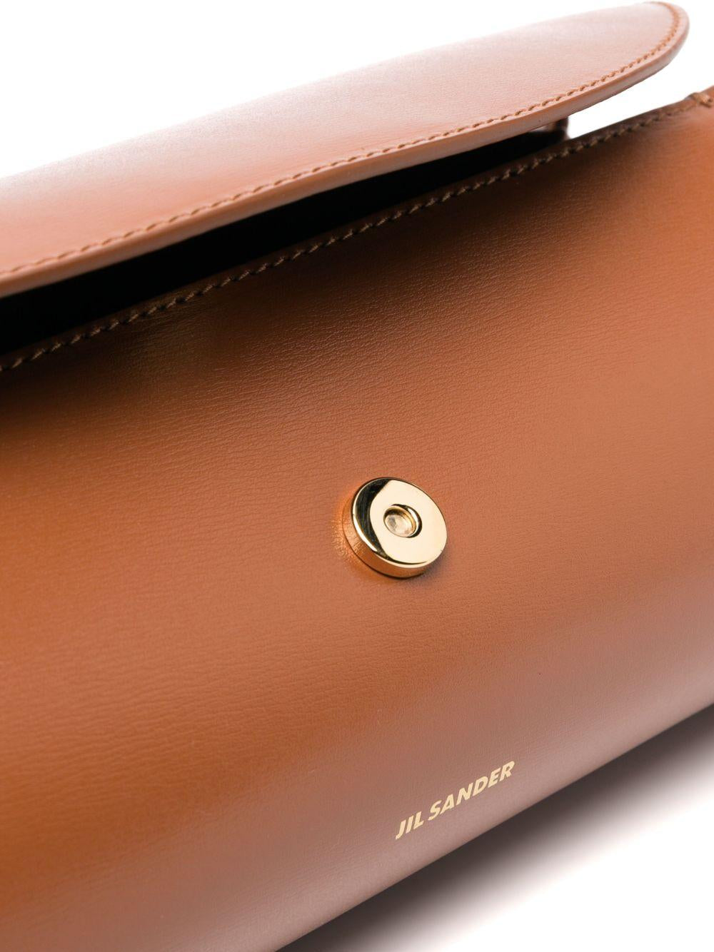 Borsa a spalla Cannolo in marrone Jil sander - donna 