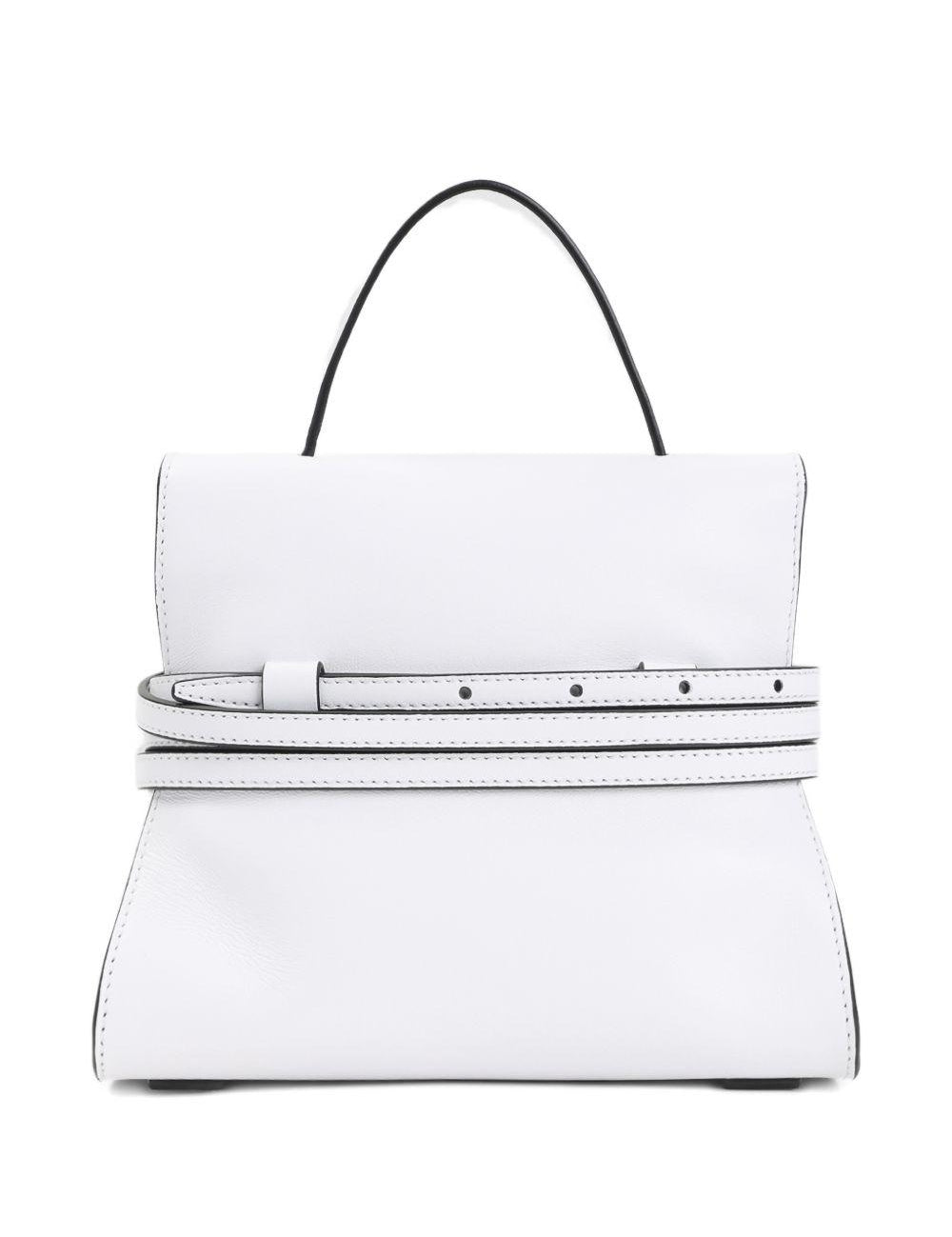 Borsa a mano tie me mini in bianco Moschino - donna 