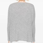 Maglione con scollo a V in grigio Gotha - donna 