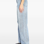 Jeans con strass in blu Alexander wang  - donna 