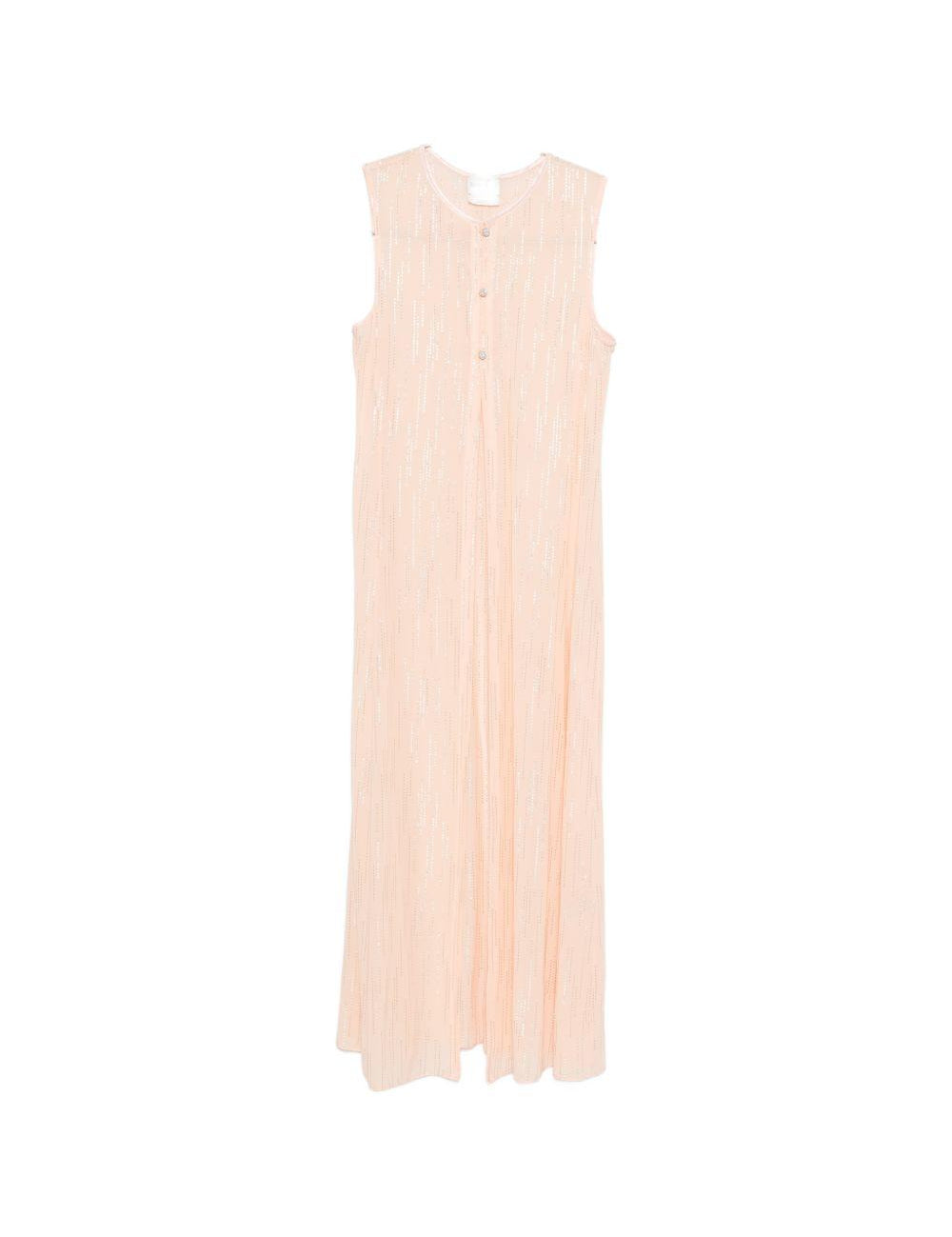 Top lungo con spacco centrale in rosa Forte forte - donna 