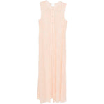 Top lungo con spacco centrale in rosa Forte forte - donna 