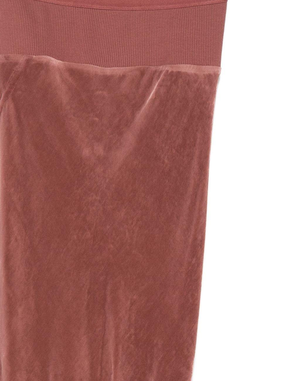 Maxigonna con finitura satinata coda in rosa Rick owens - donna 