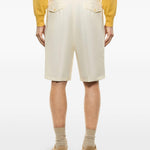 Shorts con bottone in bianco Laneus - uomo 