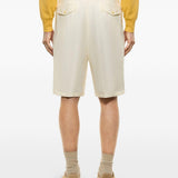 Shorts con bottone in bianco Laneus - uomo 