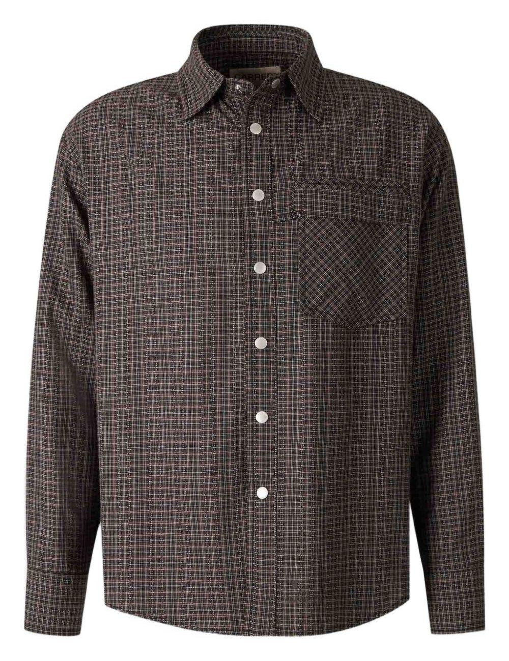 Camicia a quadri in marrone Carrer - unisex 