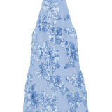 Abito corto con ricamo a fiori in azzurro Rotate - donna 